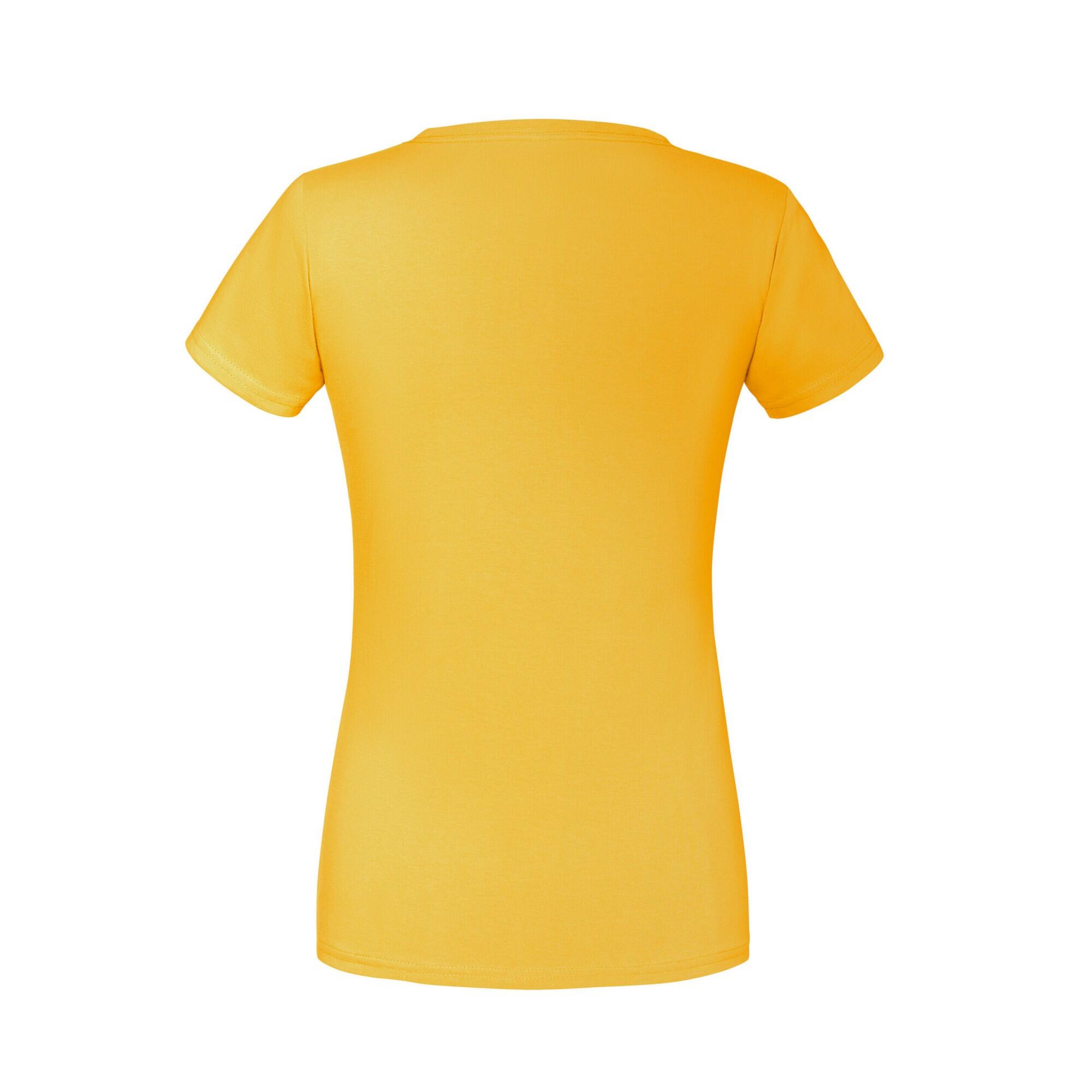 Camiseta Iconic 195 Premium de Algodón Ringspun para Mujer Girasol 2/2