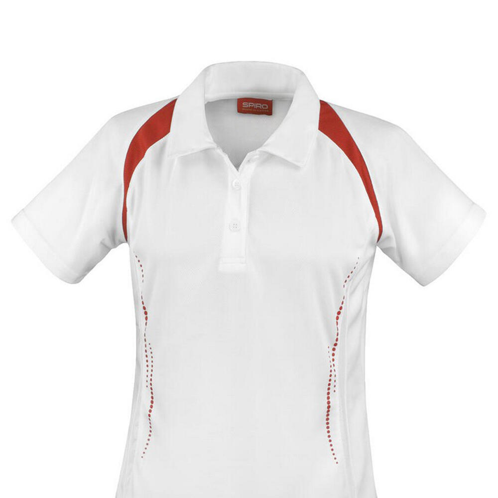 Polo TEAM SPIRIT Femme (Blanc / Rouge) 2/2