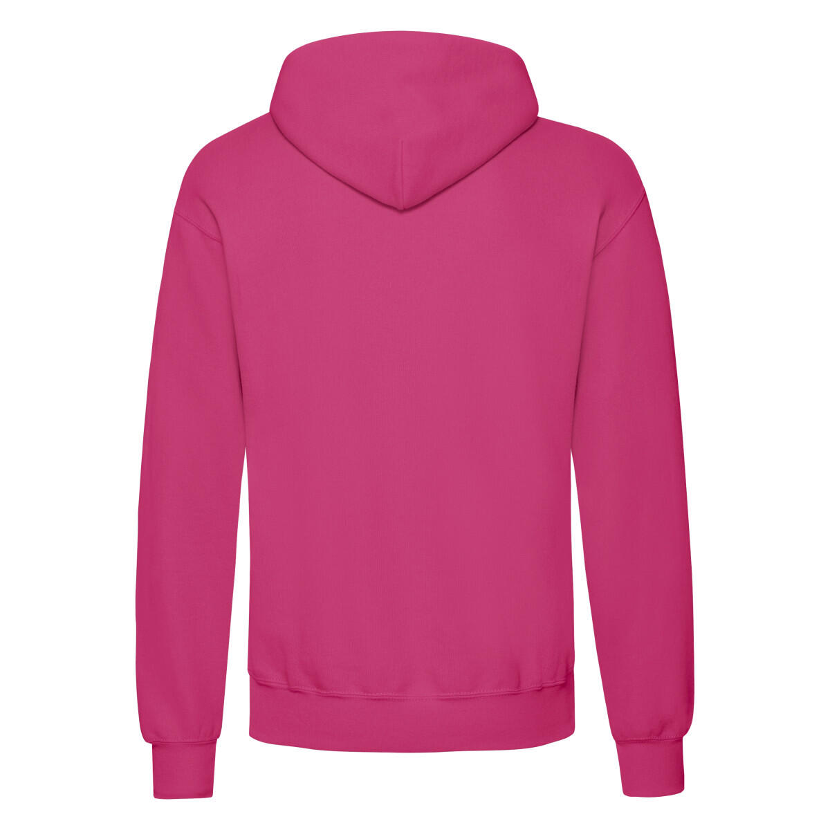 Felpa Con Cappuccio Con Cappuccio Uomo Fruit Of The Loom Classic Fucsia 2/2