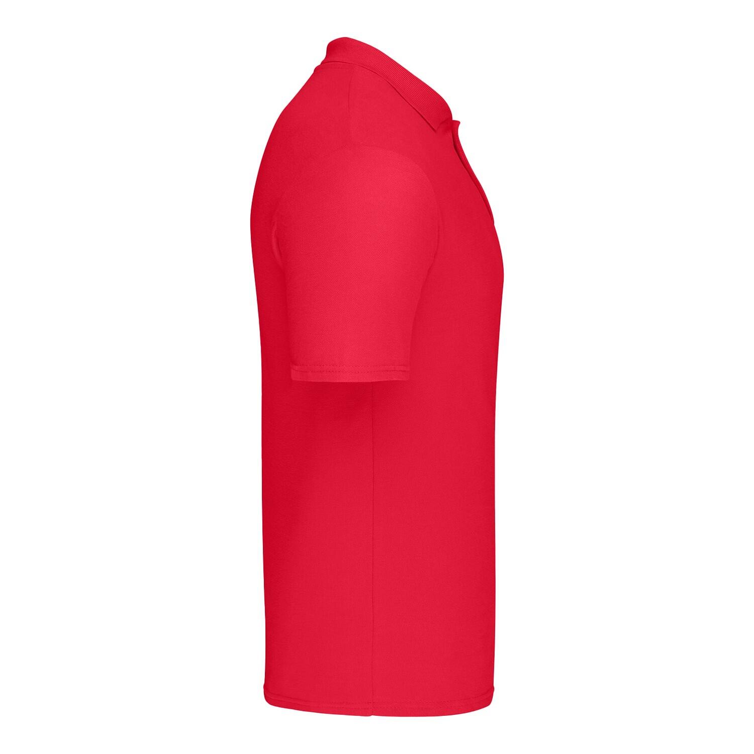 Heren Origineel Polo Shirt (Rood) 3/4