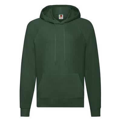 Heren lichtgewicht pullover hoodie (fles groen)