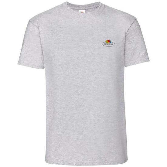Heren Vintage Logo Bedrukt TShirt (Heide Grijs)