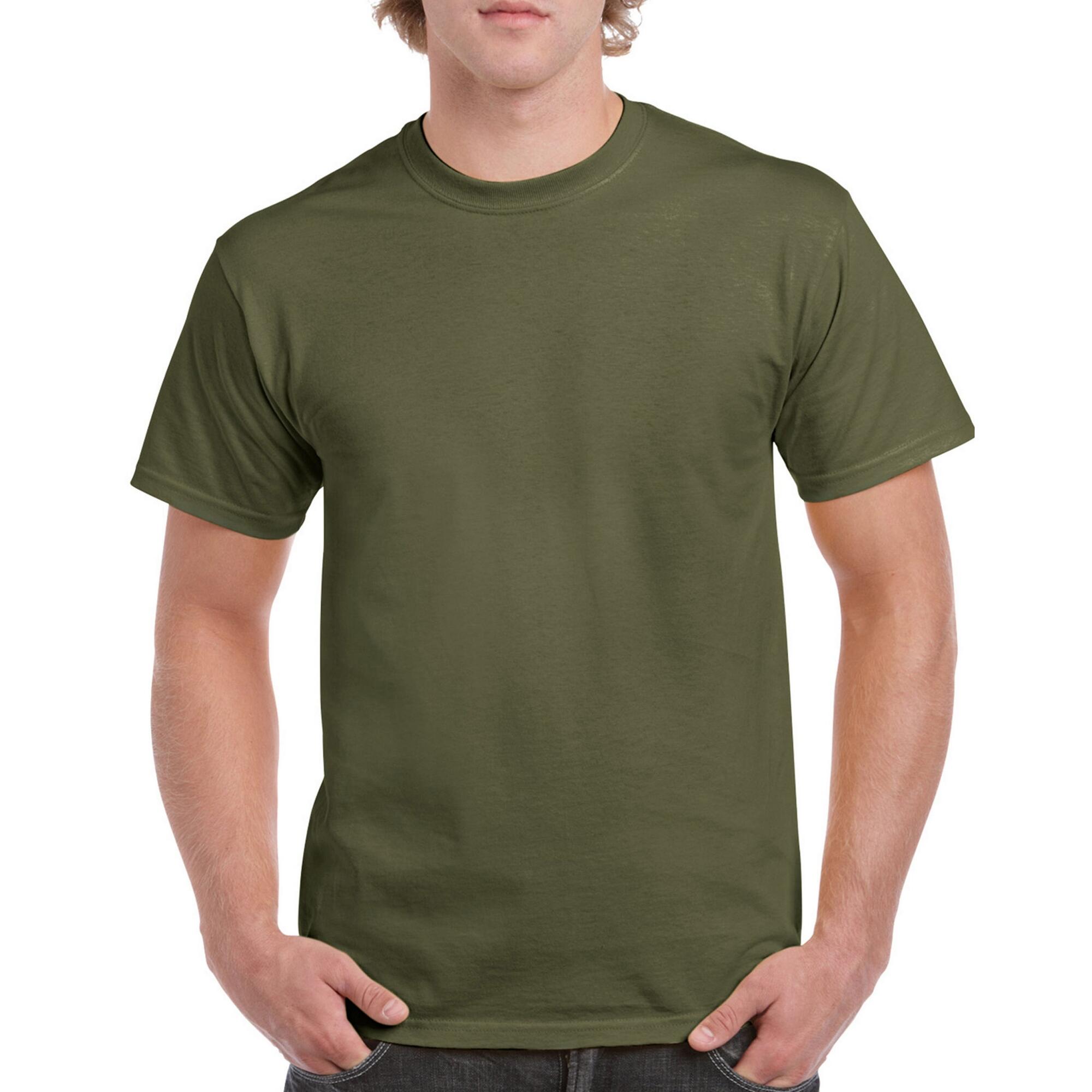 Maglietta Adulto Unisex Gildan Verde Militare 3/3