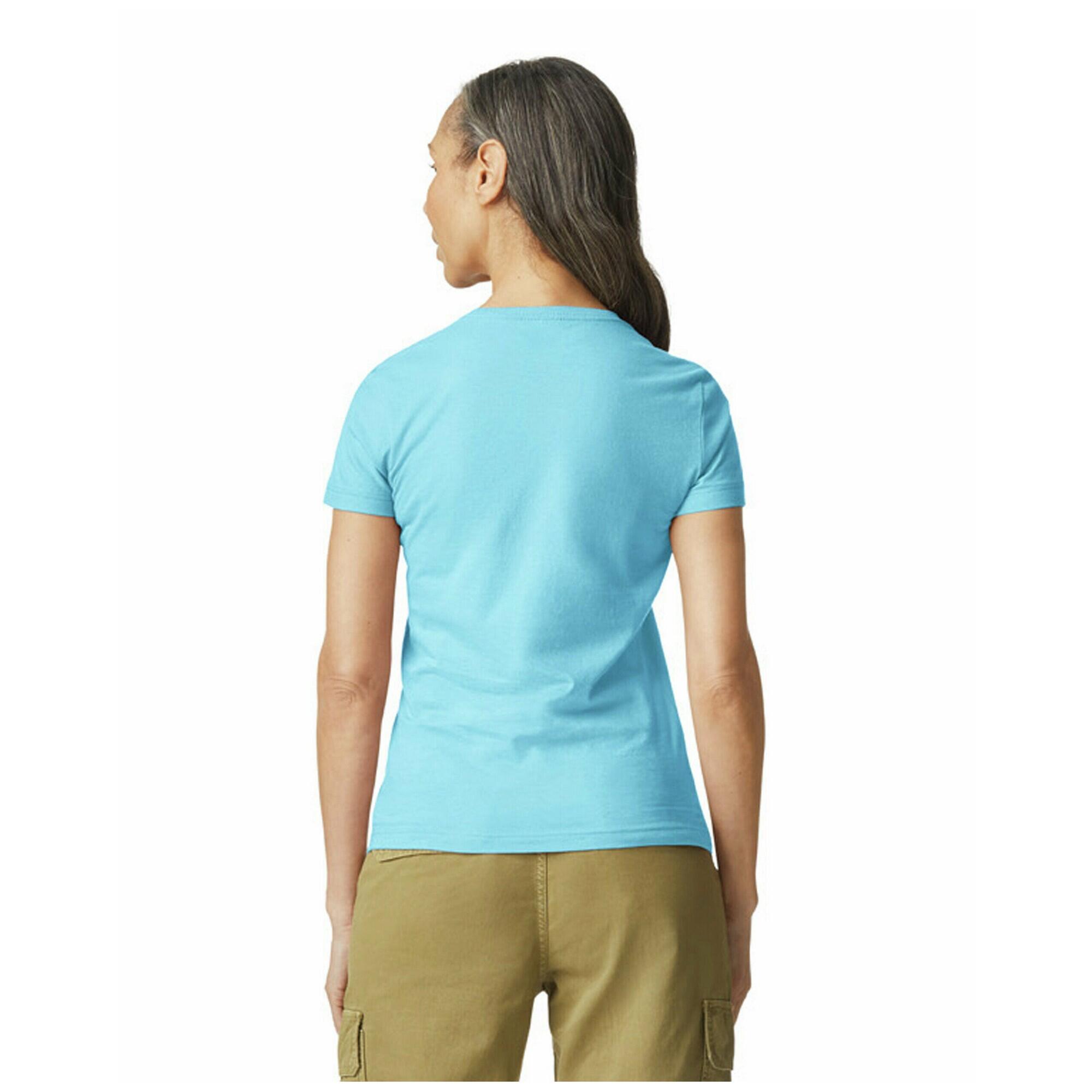 Dames Ringspun Cotton Soft Touch Tshirt (Sky) 2/3