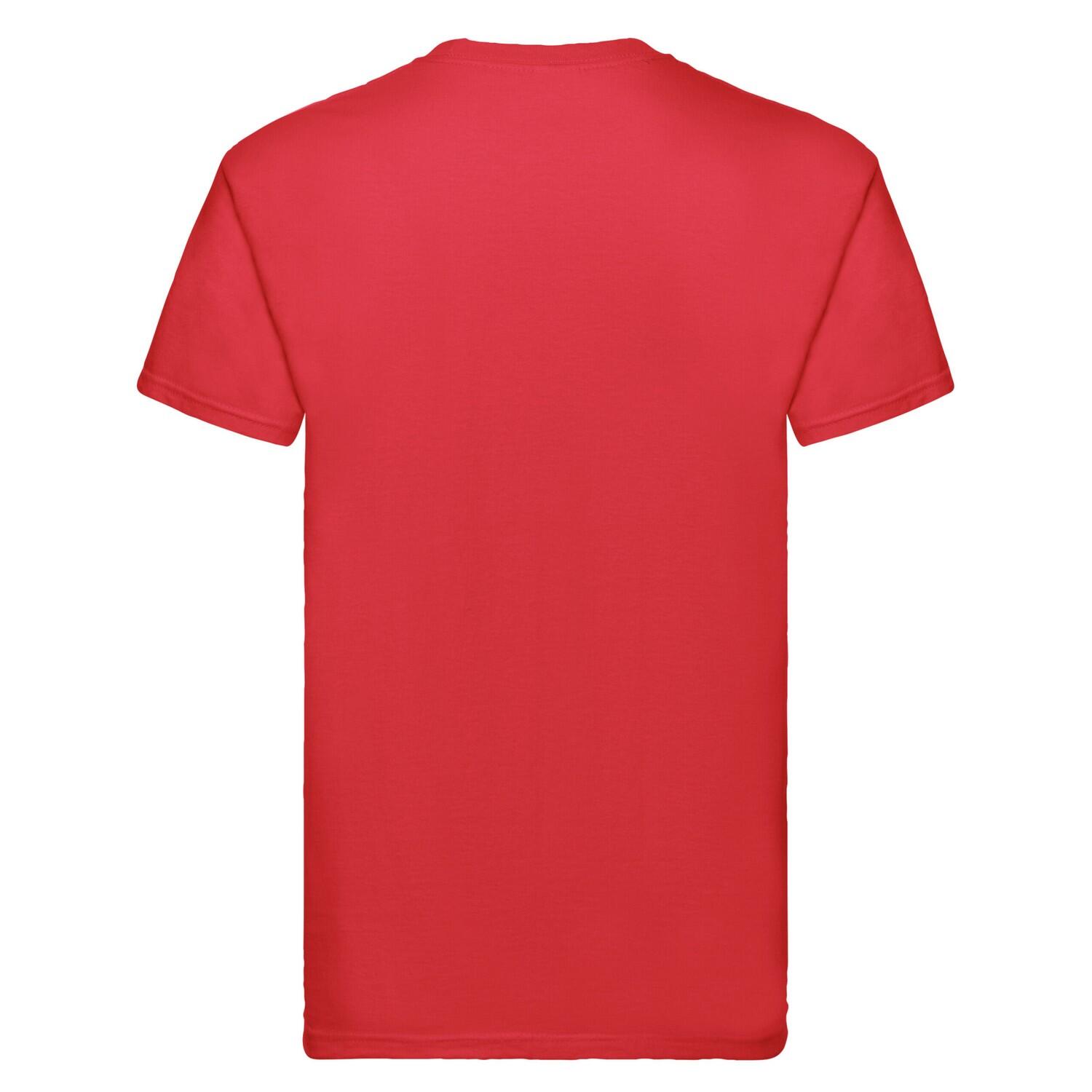 Maglietta Uomo Fruit Of The Loom Super Premium Rosso 2/3