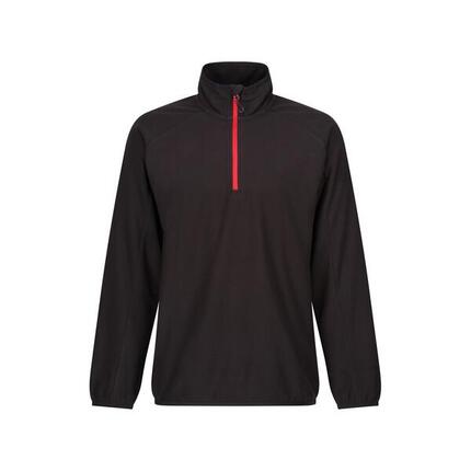 Navigate" Fleece mit halbem Reißverschluss für Herren Schwarz/Rot