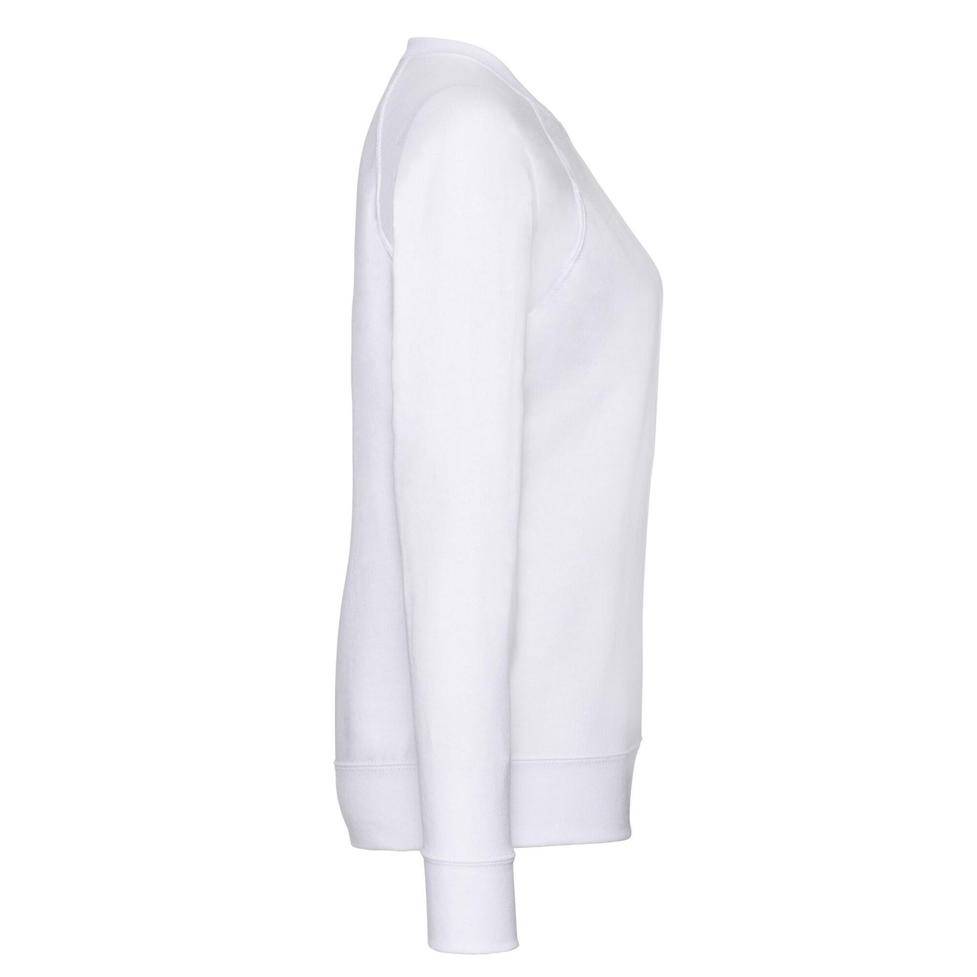 Sweat Manches Raglan Femme (Blanc) 3/3