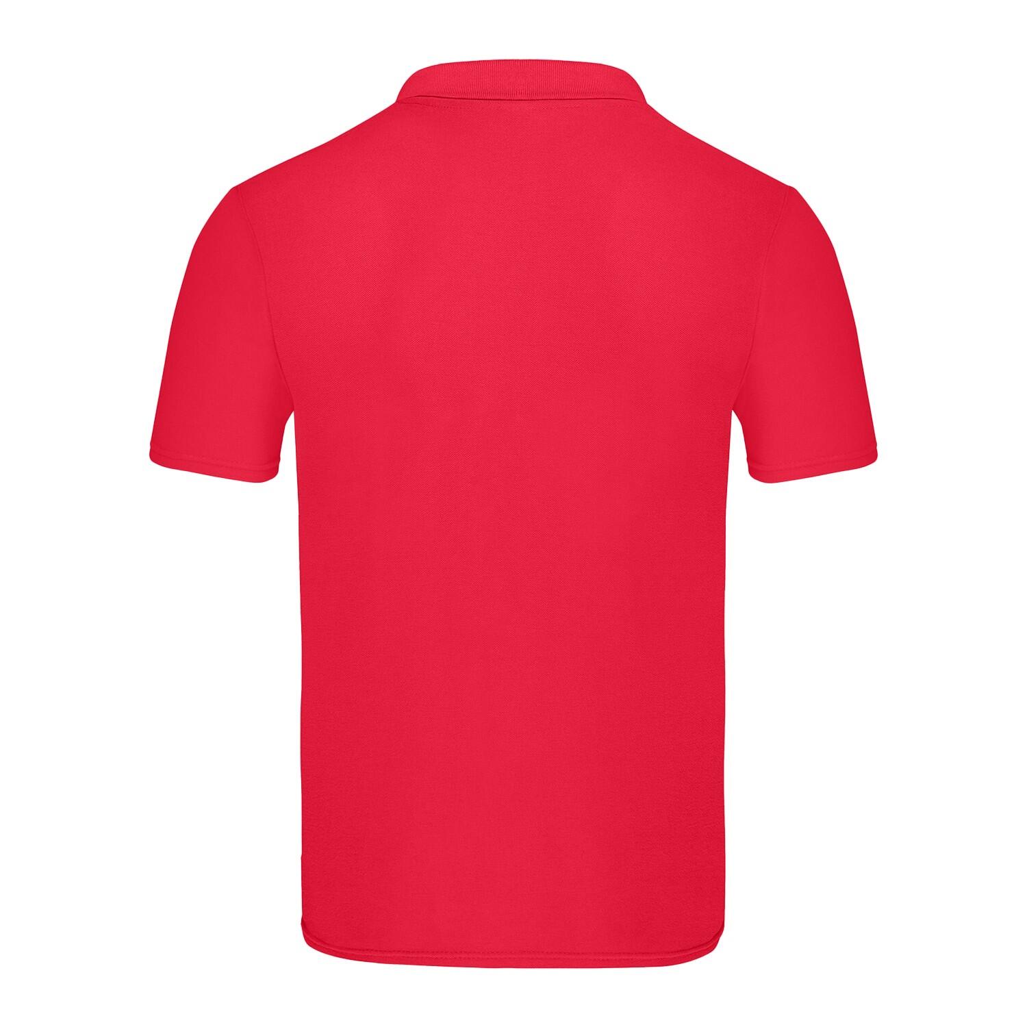 Heren Origineel Polo Shirt (Rood) 2/4