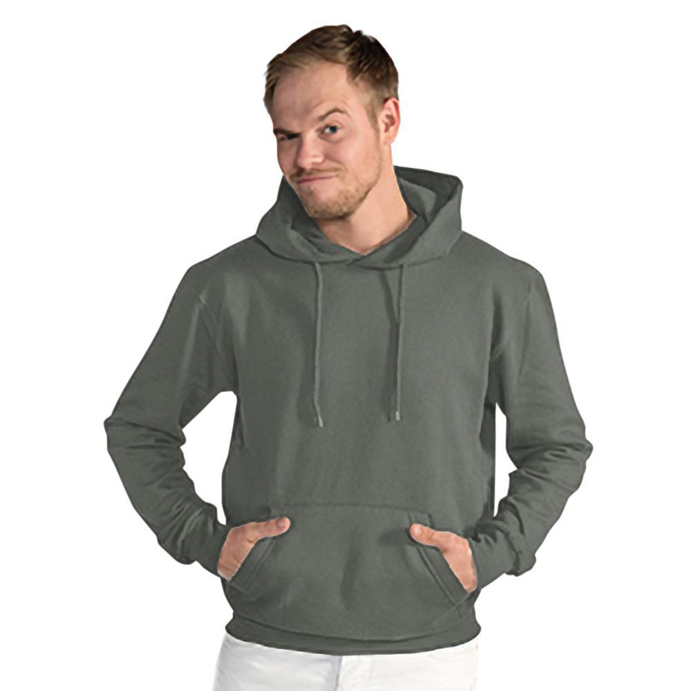 Mens Plain Hooded Sweatshirt Top / Hoodie (Charcoal)