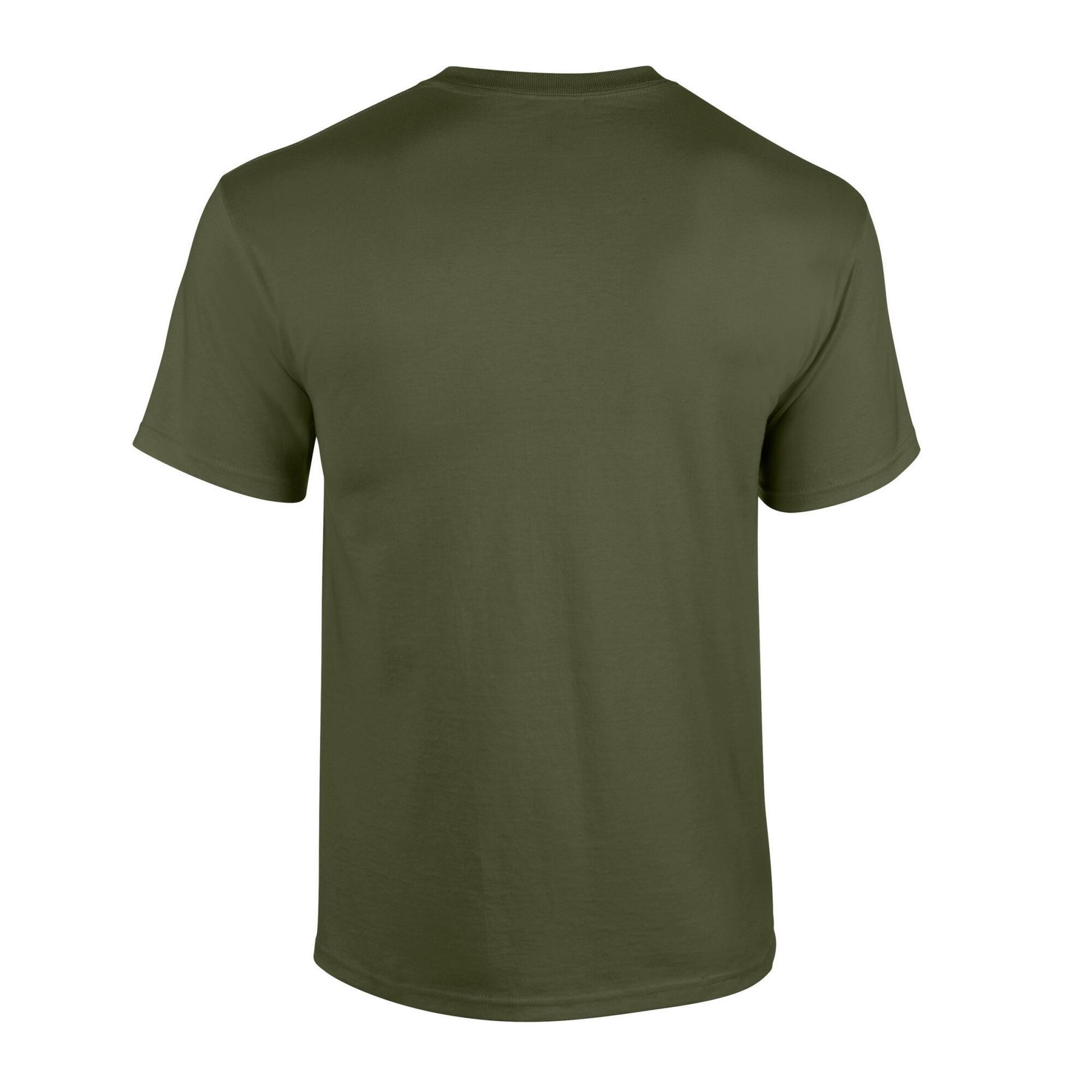Maglietta Adulto Unisex Gildan Verde Militare 2/3
