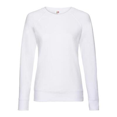 Dames lichtgewicht raglan trui (wit)