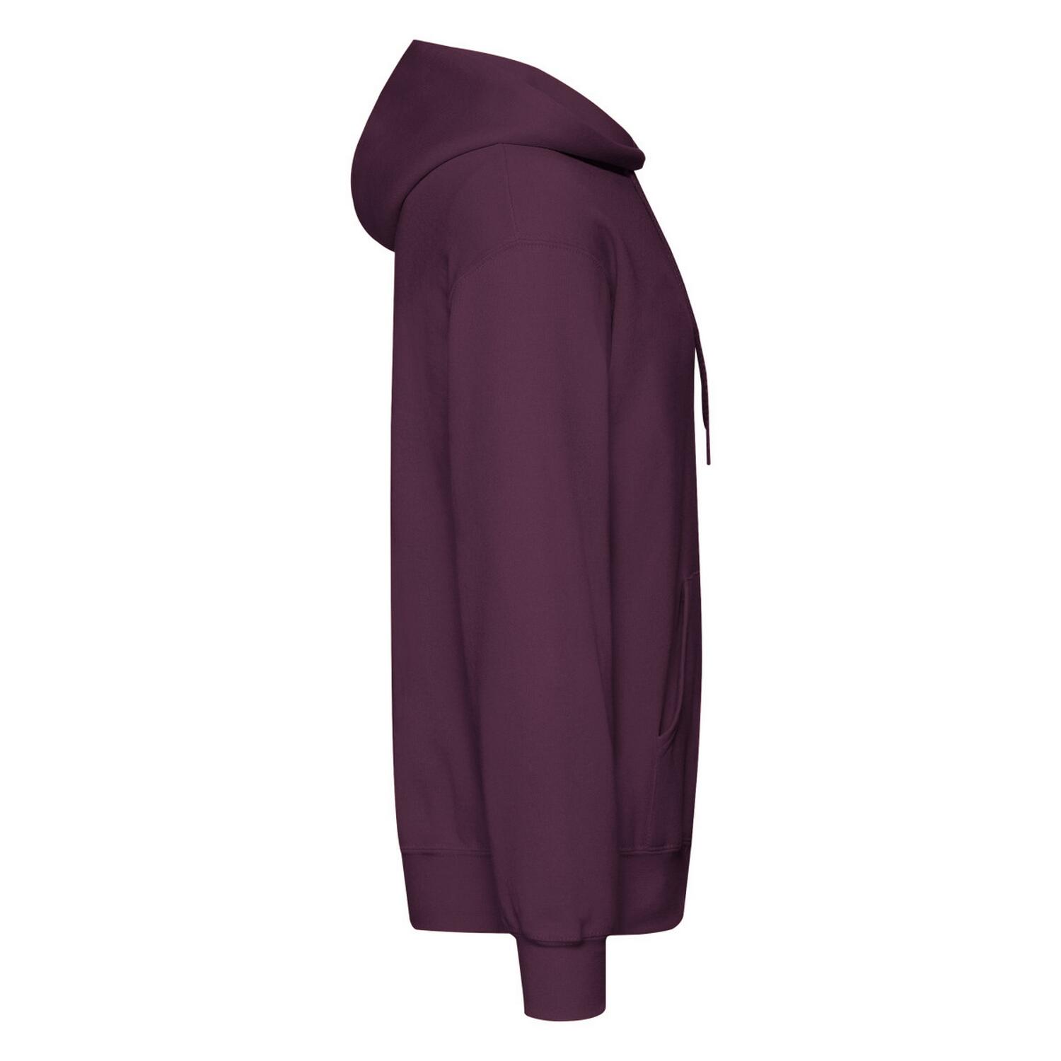 Felpa Con Cappuccio Uomo Fruit Of The Loom Classic Borgogna 3/3