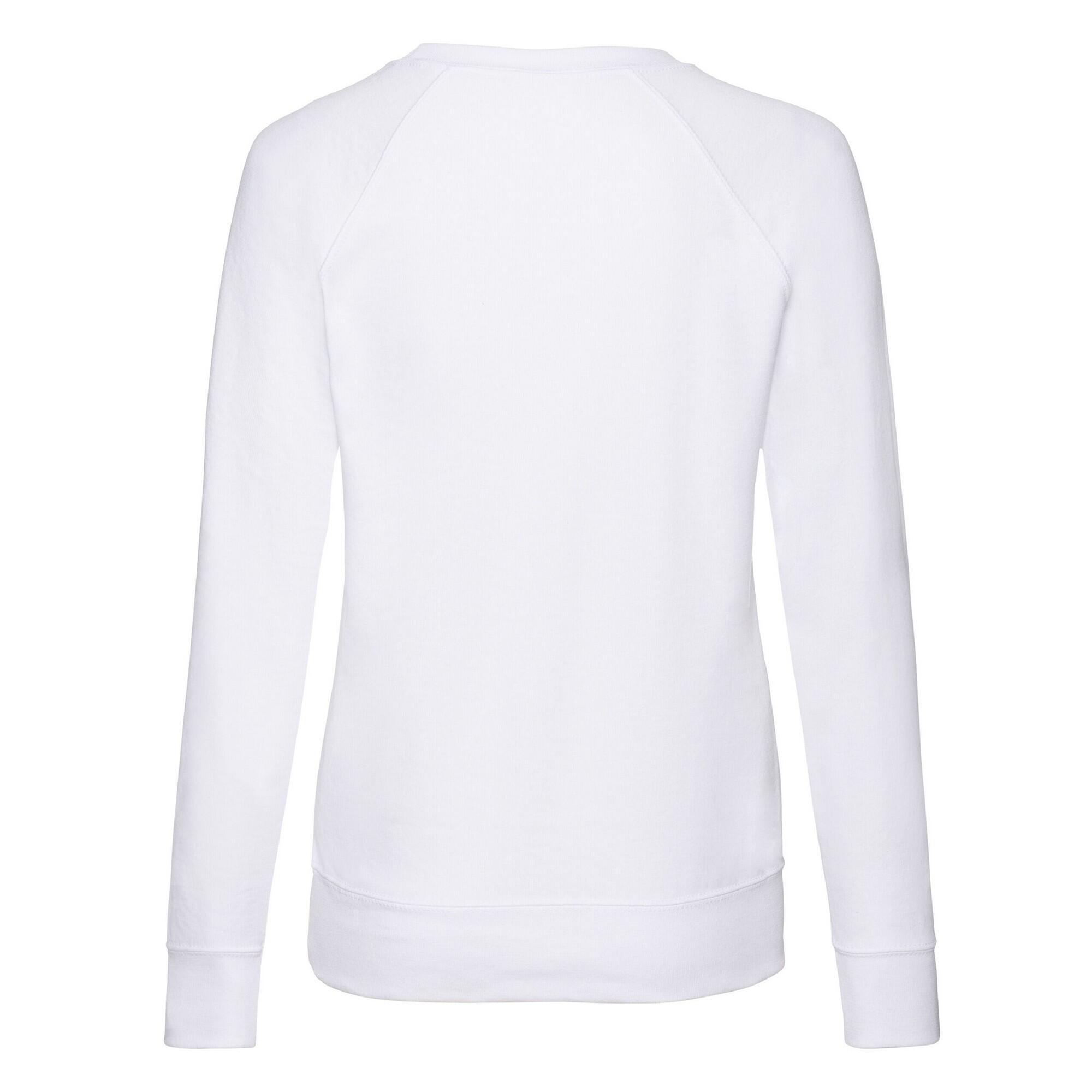 Sweat Manches Raglan Femme (Blanc) 2/3