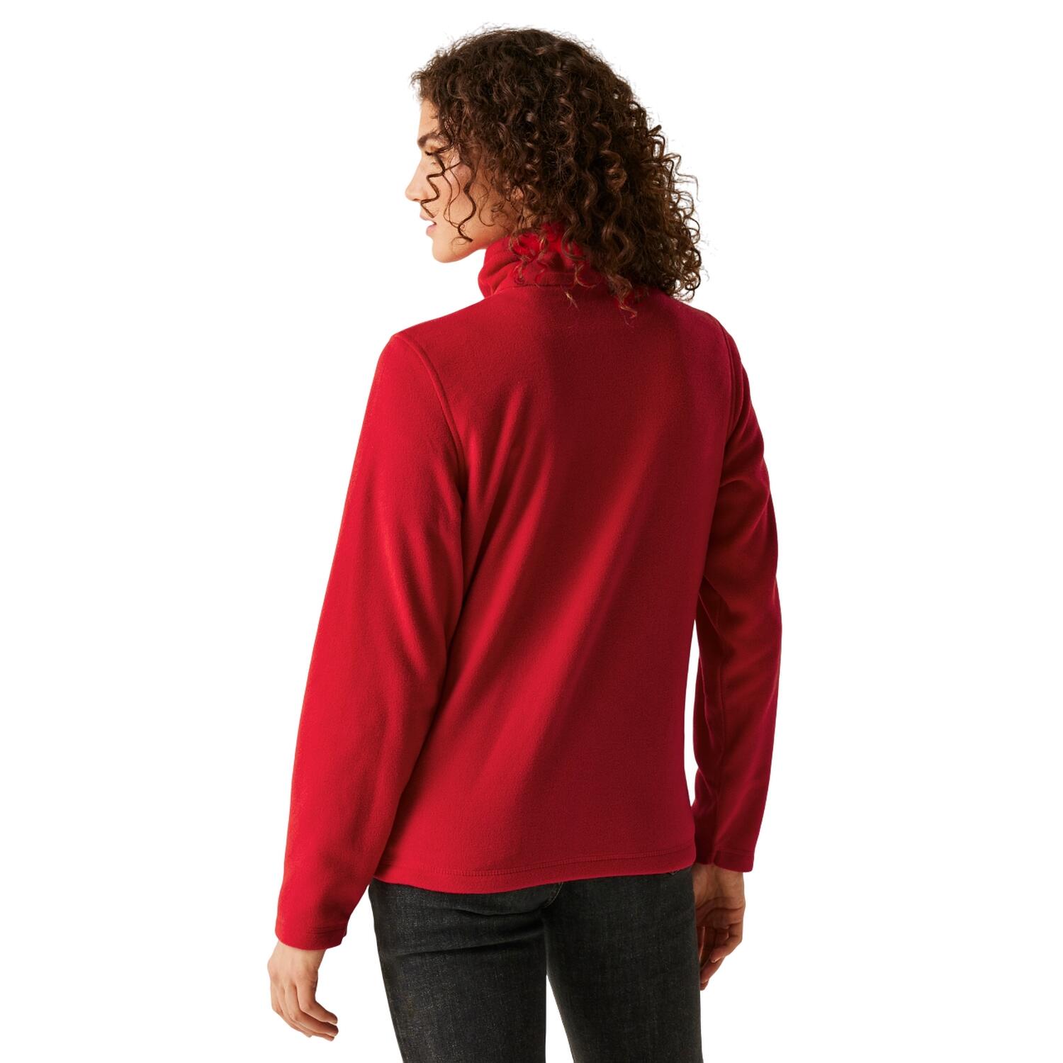 Veste Polaire MICRO Femme (Rouge Classique) 2/4
