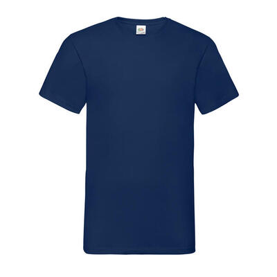 Heren valueweight v neck tshirt (marine)