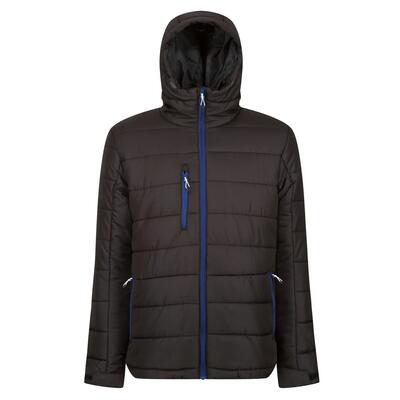 Heren navigate thermische hooded jacket (marine / frans blauw)