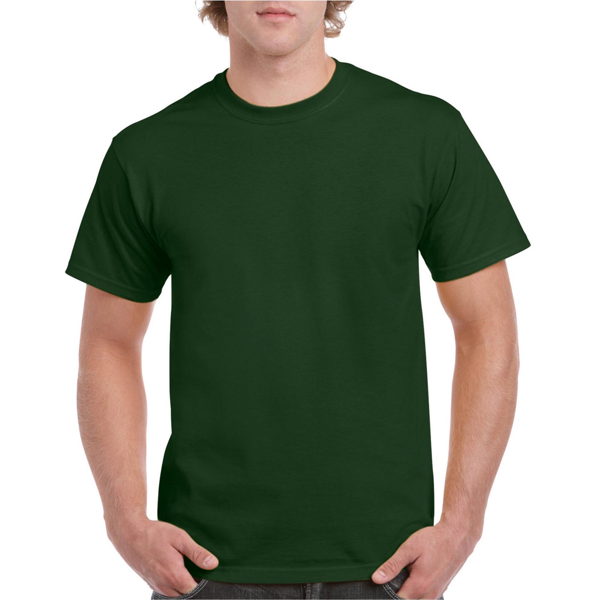 Unisex Ultra Katoenen Tshirt voor volwassenen (Bosgroen) 3/3