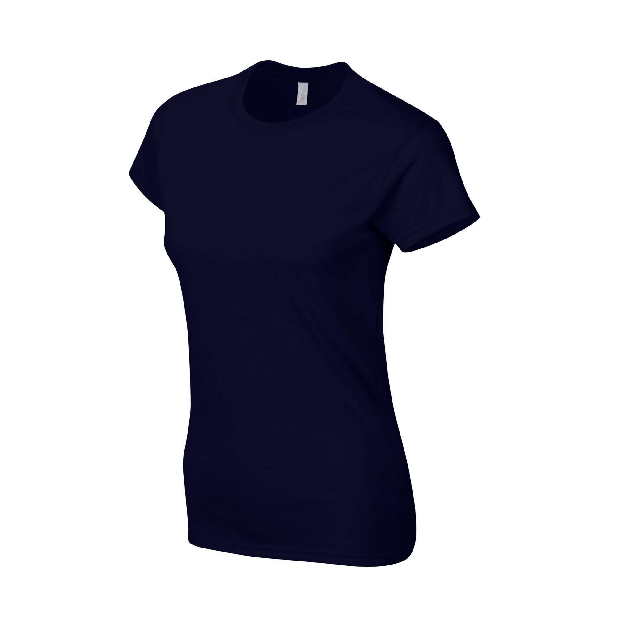 Dames Ringspun Cotton Soft Touch Tshirt (Marine) 3/3