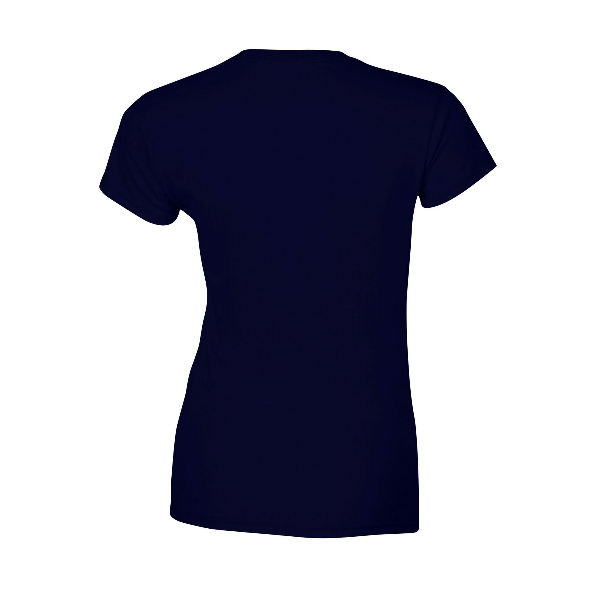 Dames Ringspun Cotton Soft Touch Tshirt (Marine) 2/3