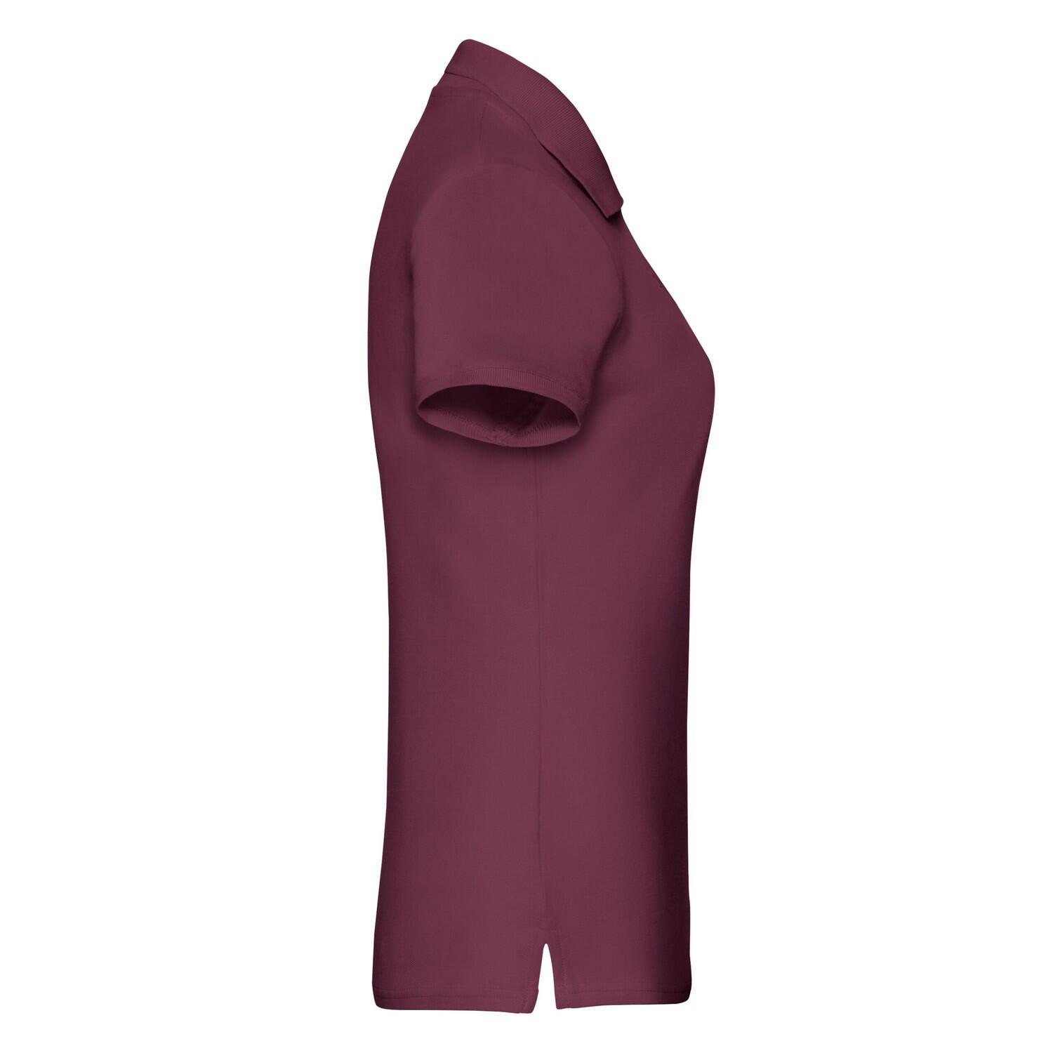 Polo Premium Lisos para Mujer Burdeos 3/3