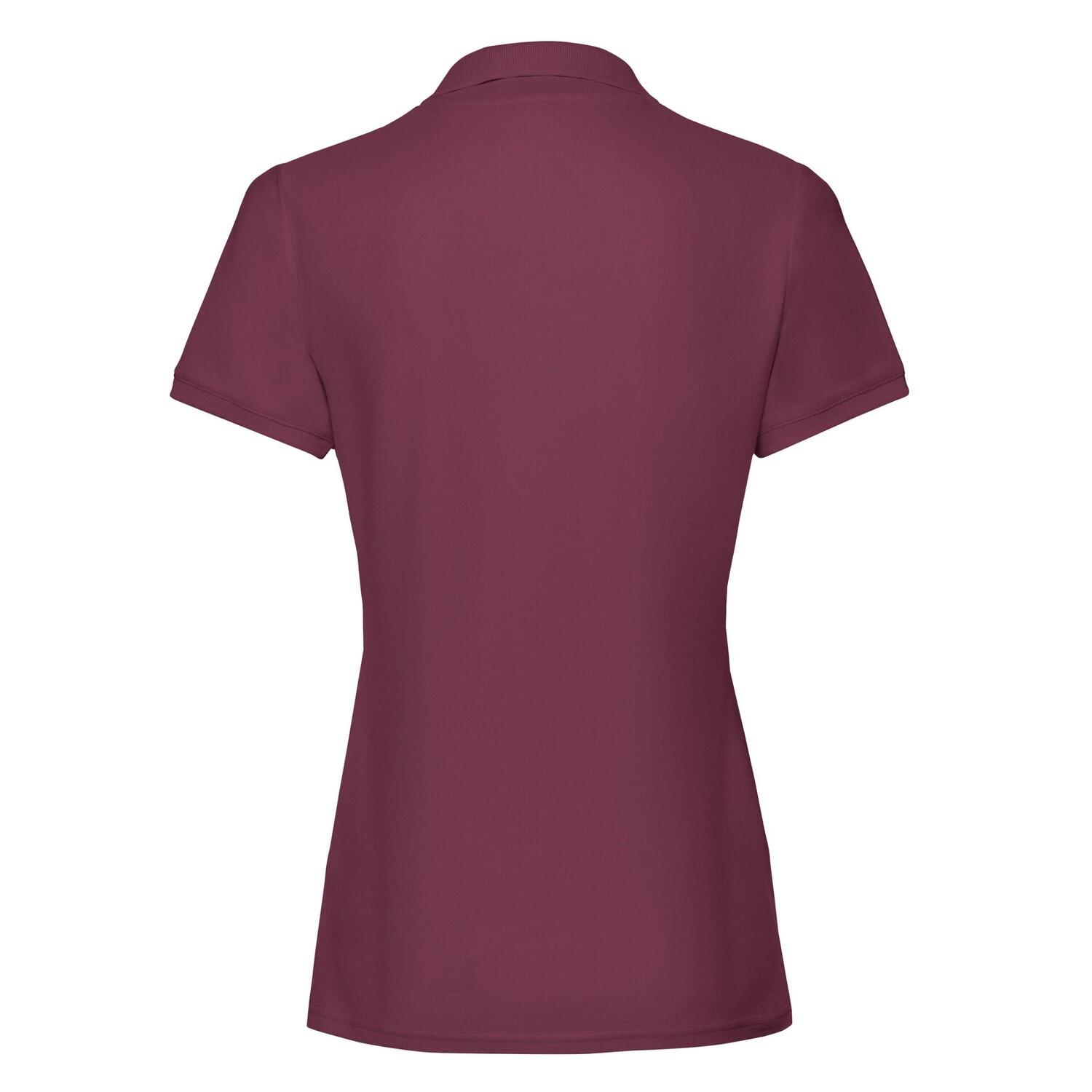 Polo Premium Lisos para Mujer Burdeos 2/3
