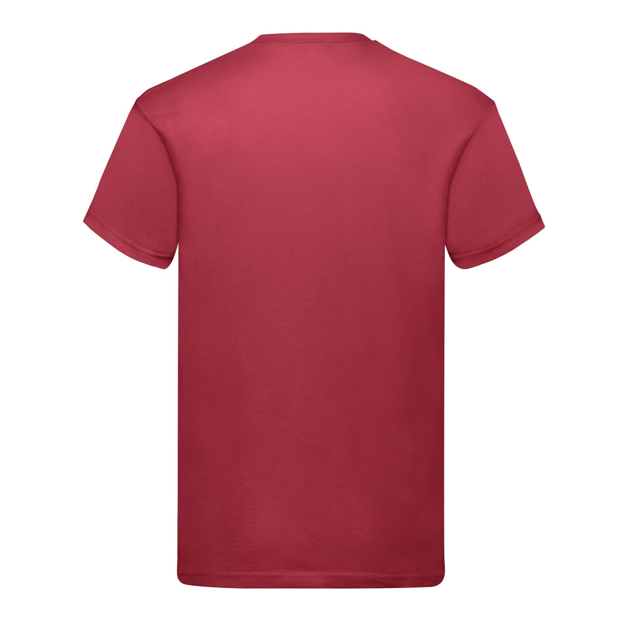 T-Shirt original para homem (Vermelho Tijolo) 2/3