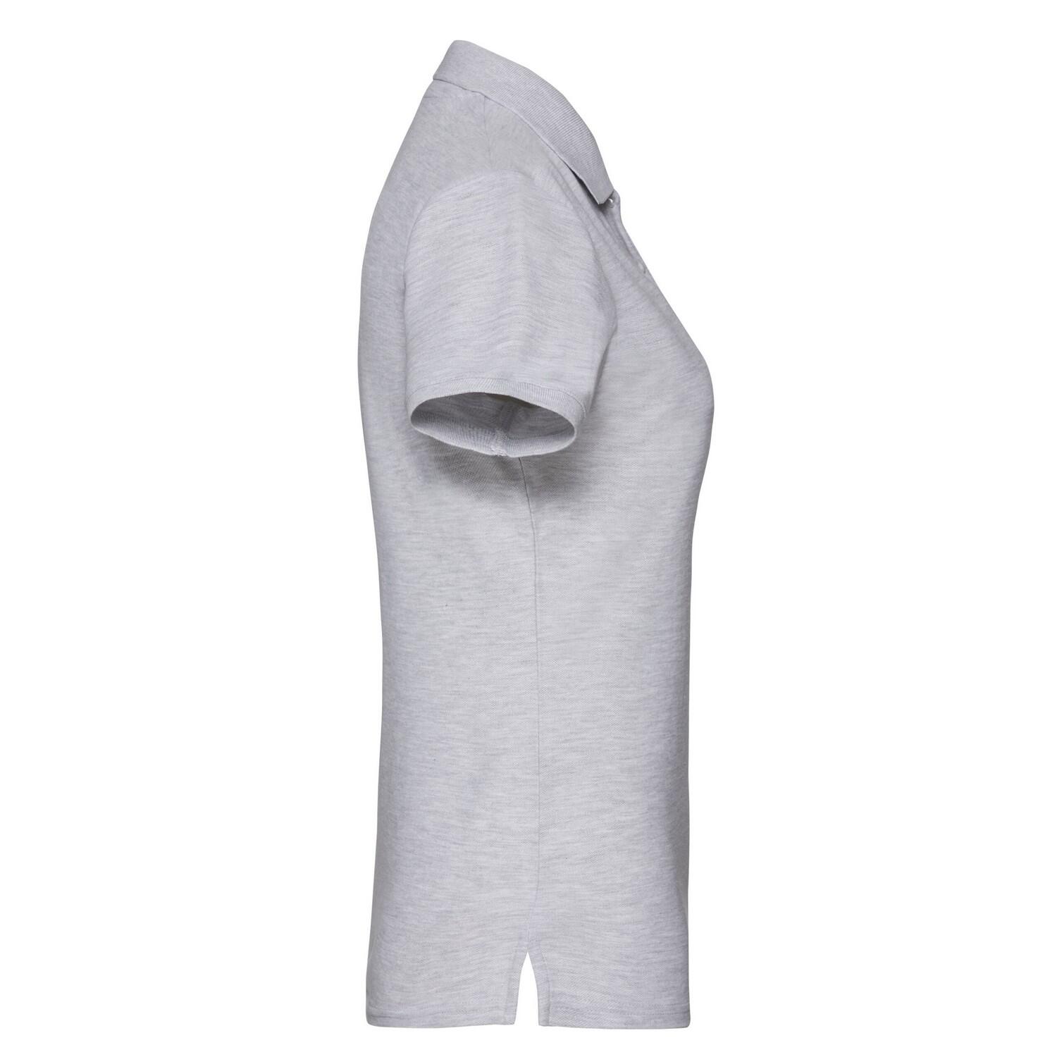 Polo Premium de Jaspeado para Mujer Gris 3/3