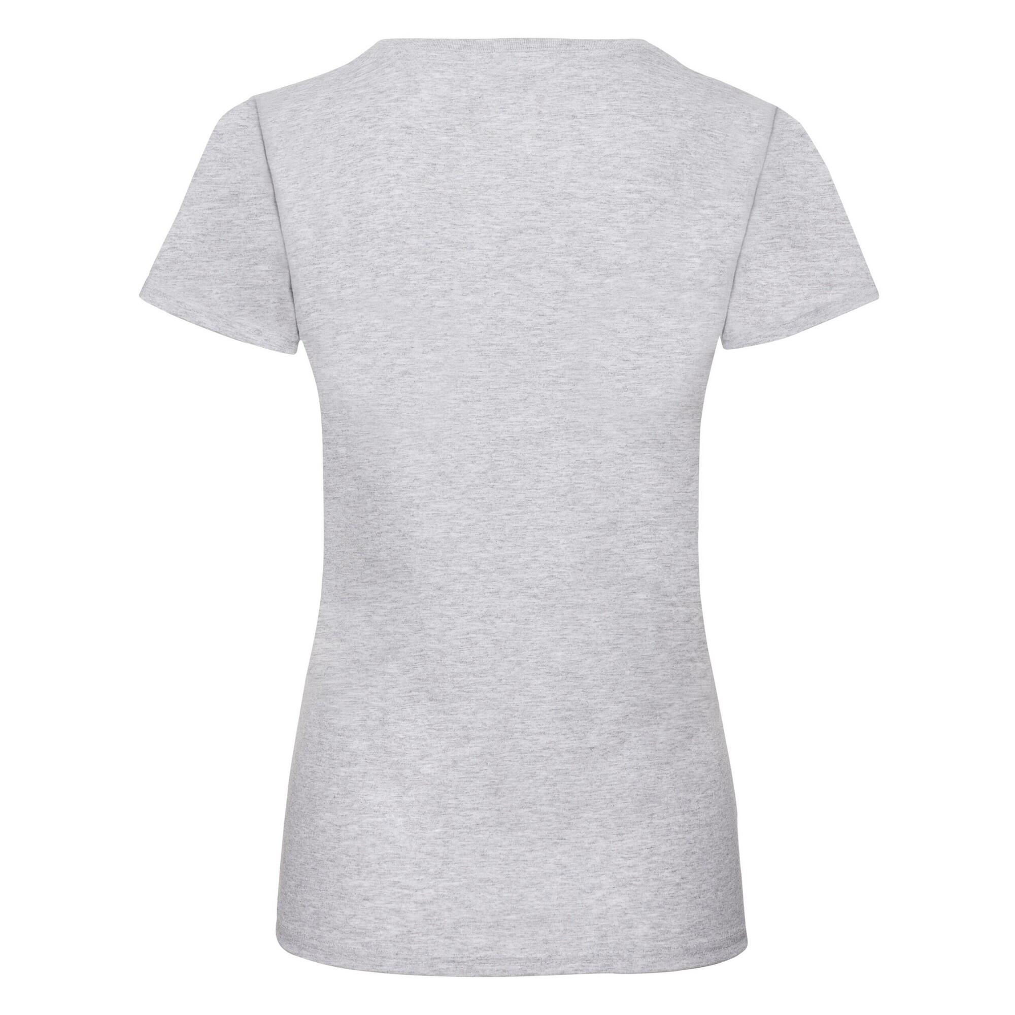 Womens/Ladies Valueweight Heather Lady Fit TShirt (Heather Grey) 2/3