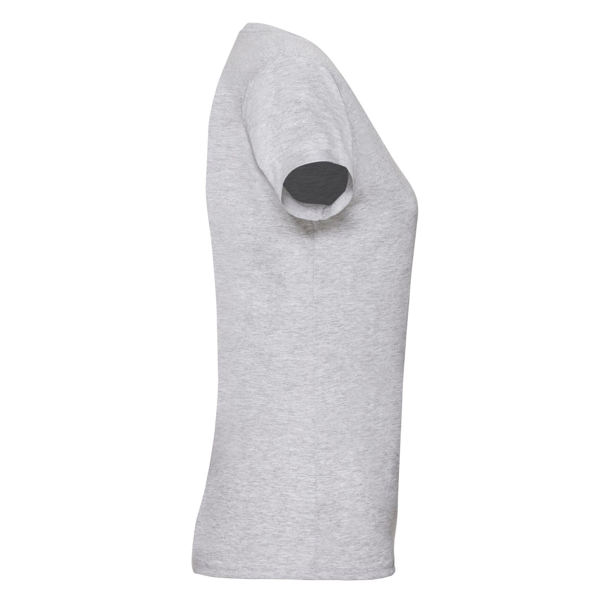Womens/Ladies Valueweight Heather Lady Fit TShirt (Heather Grey) 3/3