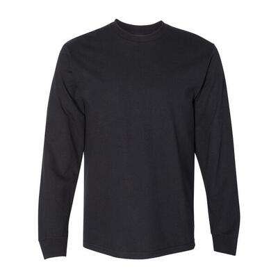 Unisex volwassen hammer tshirt met lange mouwen (zwart)
