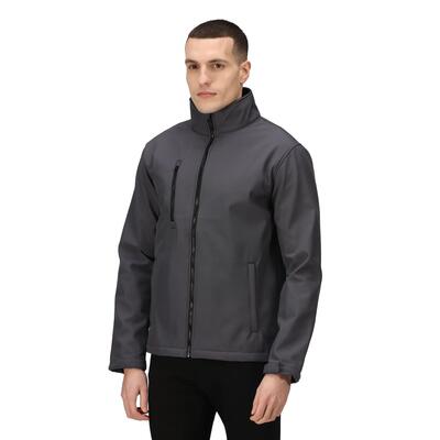 Heren ablaze softshell 3 layer soft shell jas (afdichting grijs/zwart)