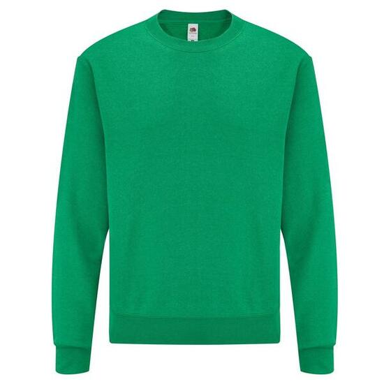 Felpa A Giro Adulto Unisex Fruit Of The Loom Classic Rosso