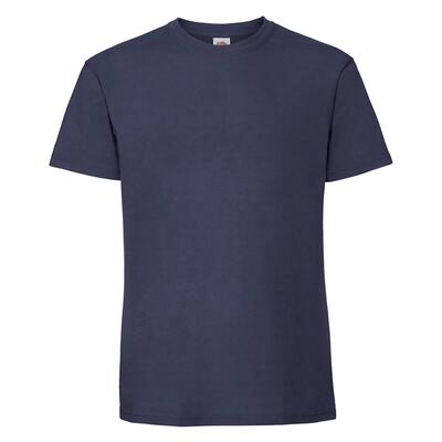 Heren iconic premium ringspun katoen tshirt (marineblauw)