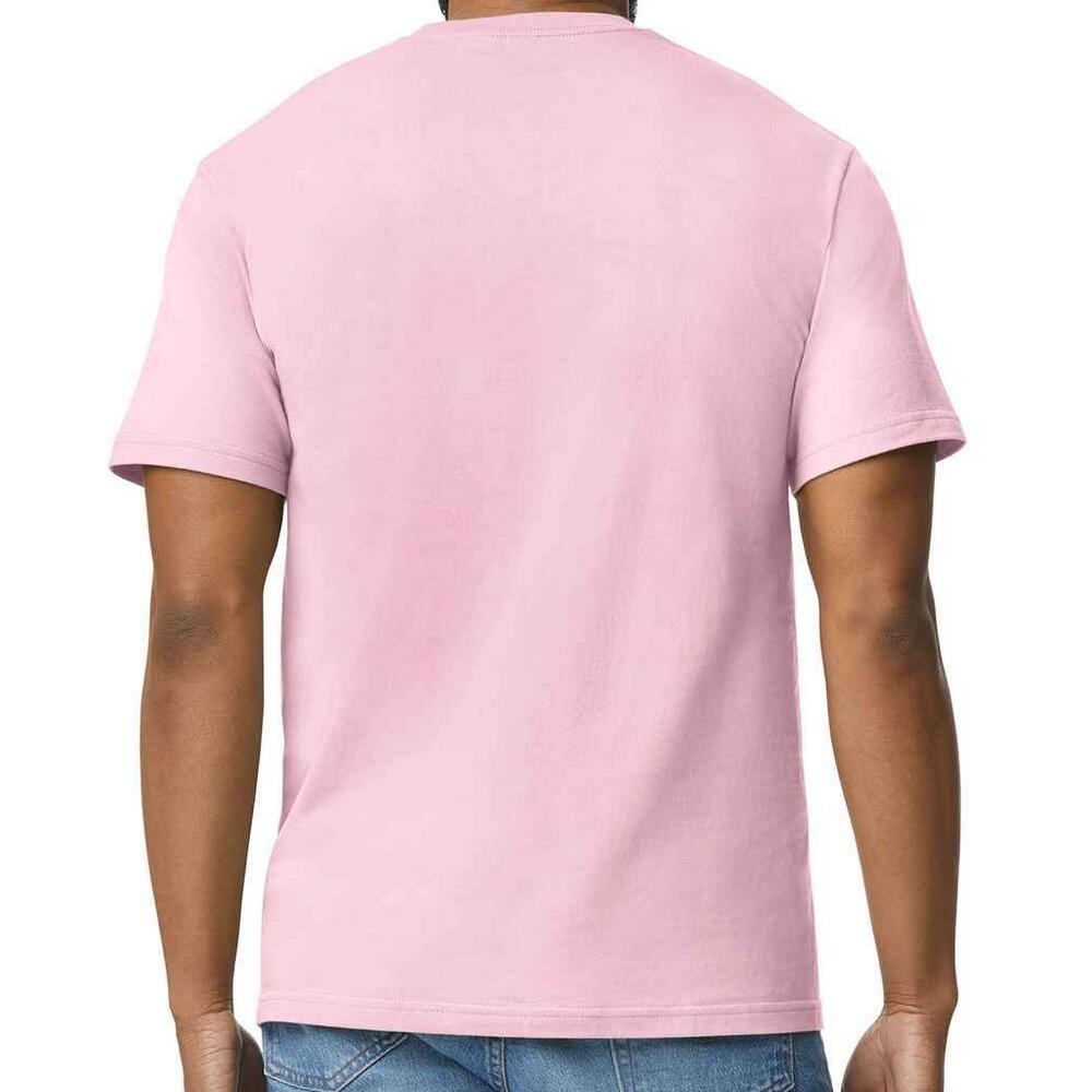 T-Shirt unissexo de algodão leve para adultos (Rosa Claro) 2/3