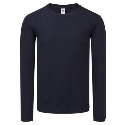 Heren iconic 150 classic tshirt met lange mouwen (zwart)