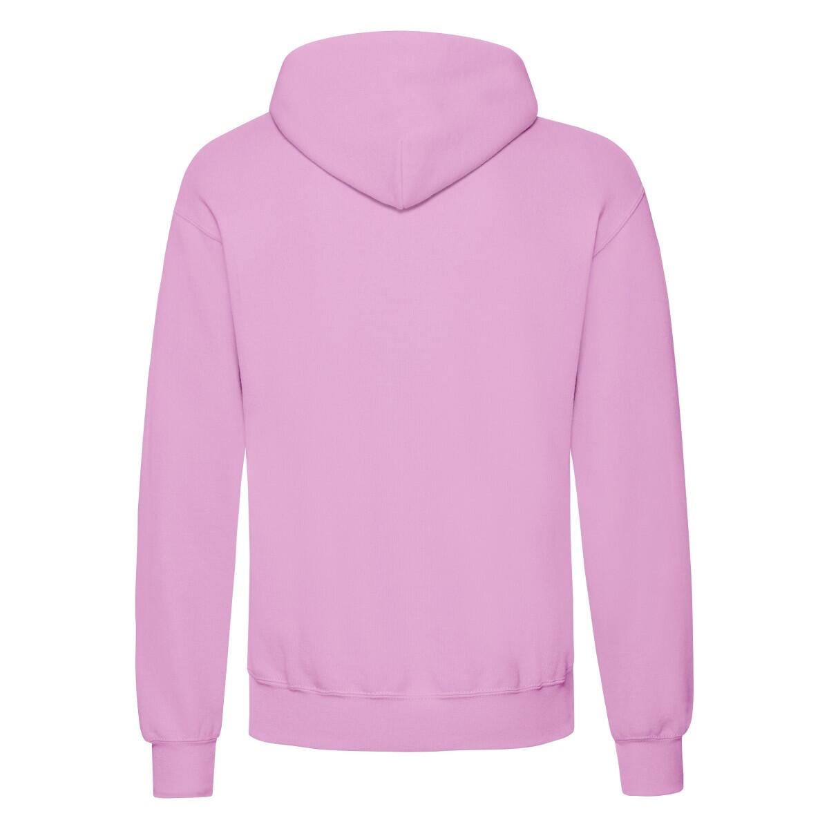 Felpa Con Cappuccio Uomo Fruit Of The Loom Classic Rosa Chiaro 2/3