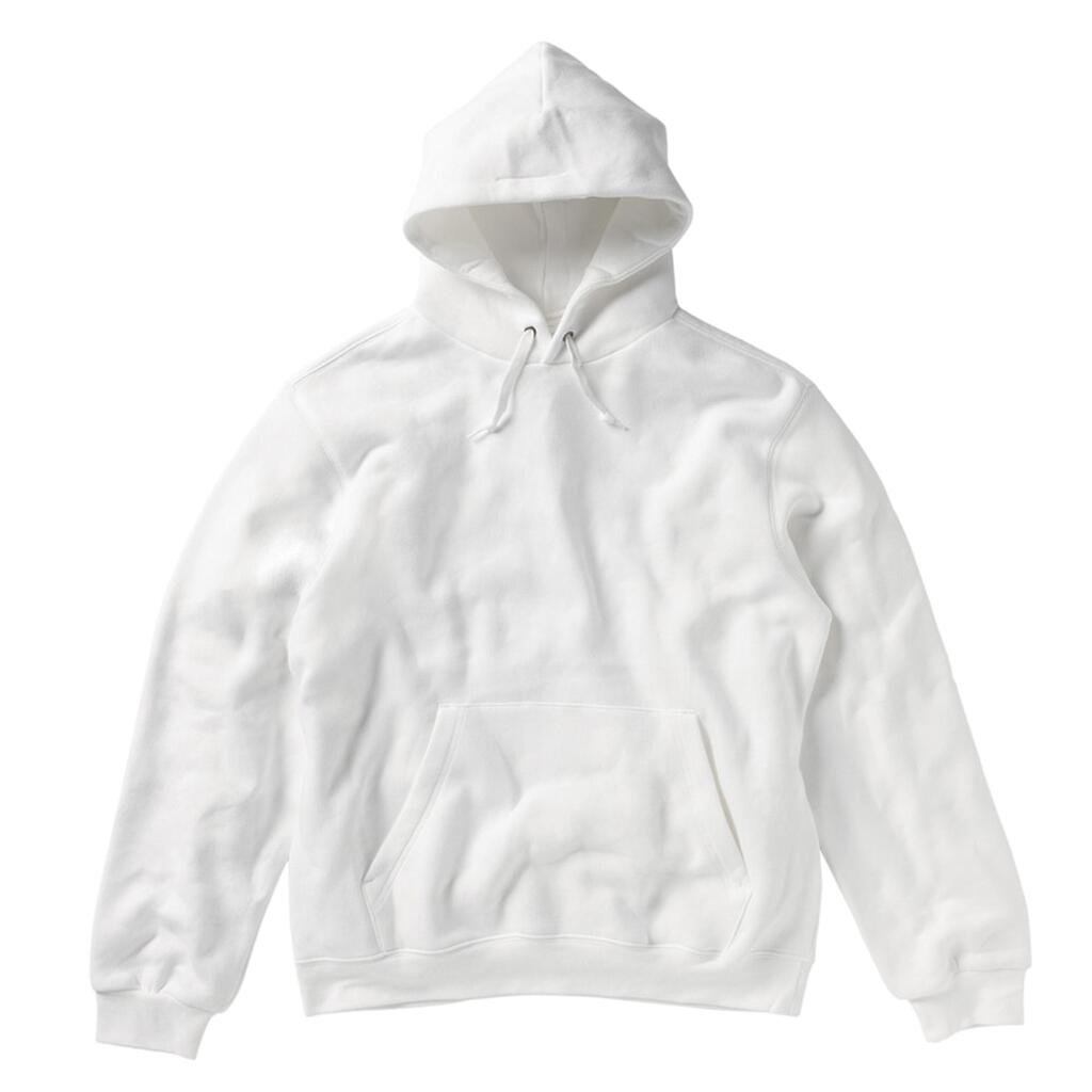 Ladies/Womens Plain Hooded Sweatshirt Top / Hoodie (White)