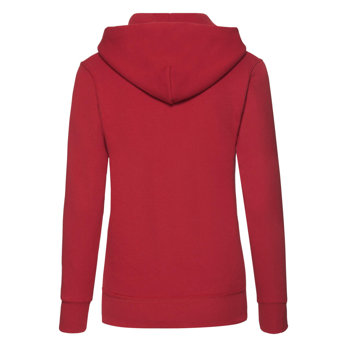 Felpa Con Cappuccio Donna Fruit Of The Loom Classic Rosso 2/3