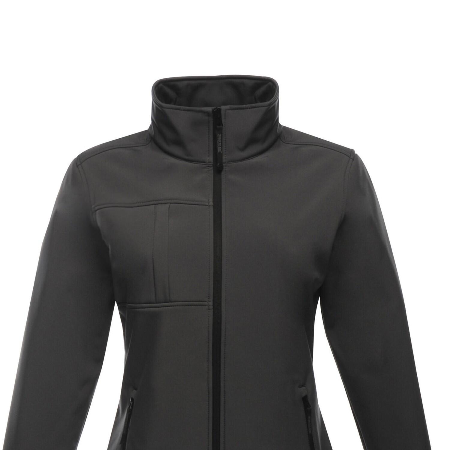 Veste Softshell OCTAGON Femme (Gris Phoque / Noir) 2/3