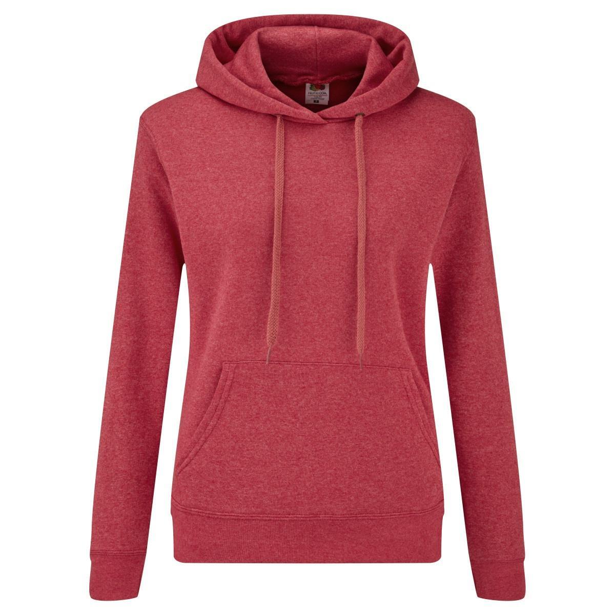 FRUIT OF THE LOOM Suéter Capuz Mulher Modelo Fit Heather Red