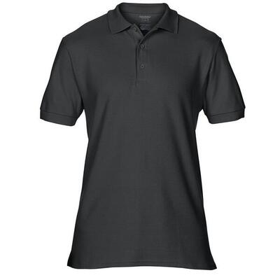 Heren hammer piqué poloshirt (zwart)