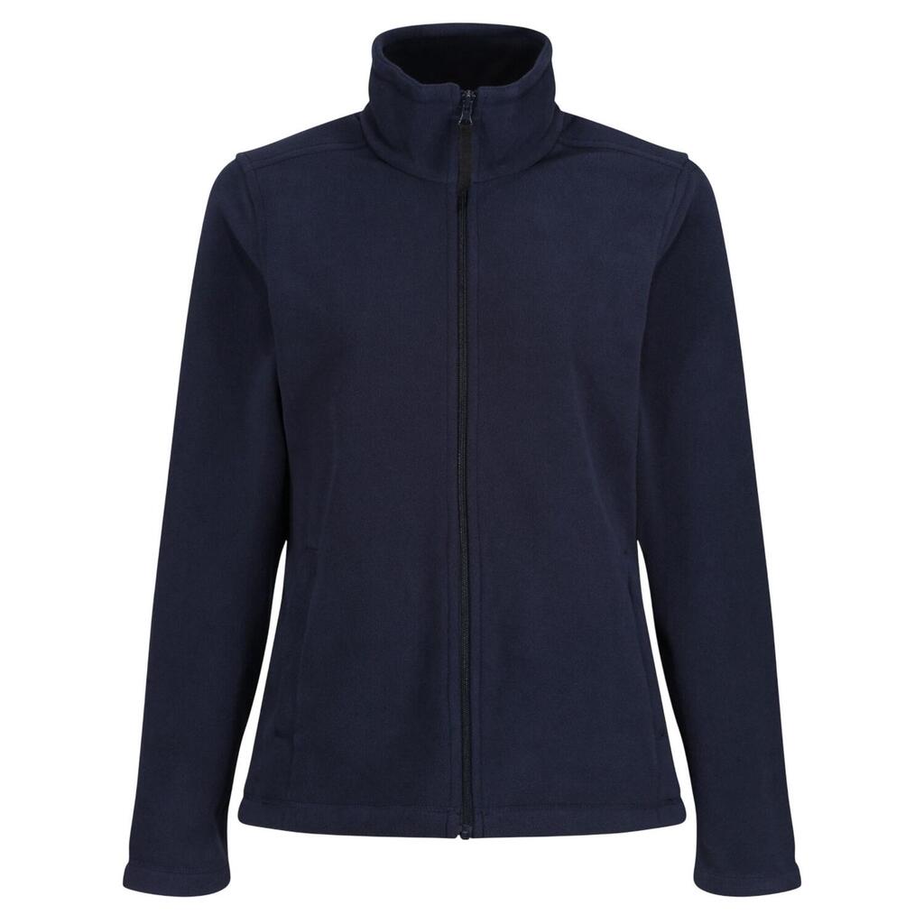 Womens/Ladies Micro Full Zip Fleece Jacket (Dark Navy)
