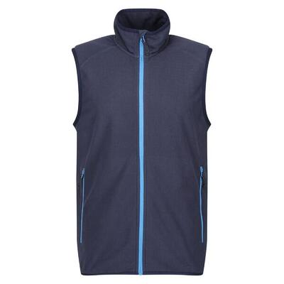 Heren navigate fleece gilet (marine / frans blauw)