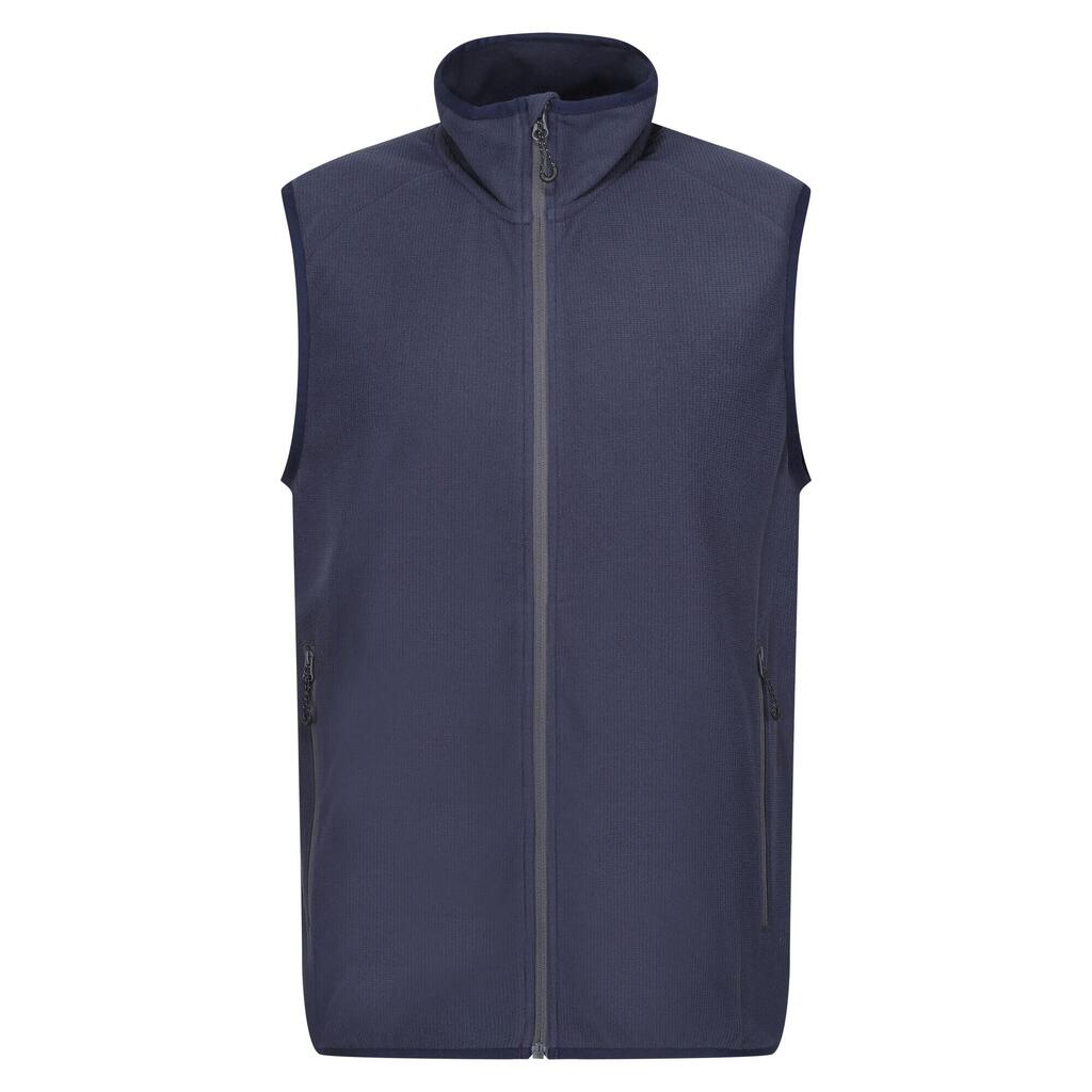 Mens Navigate Fleece Gilet (Navy/Seal Grey)