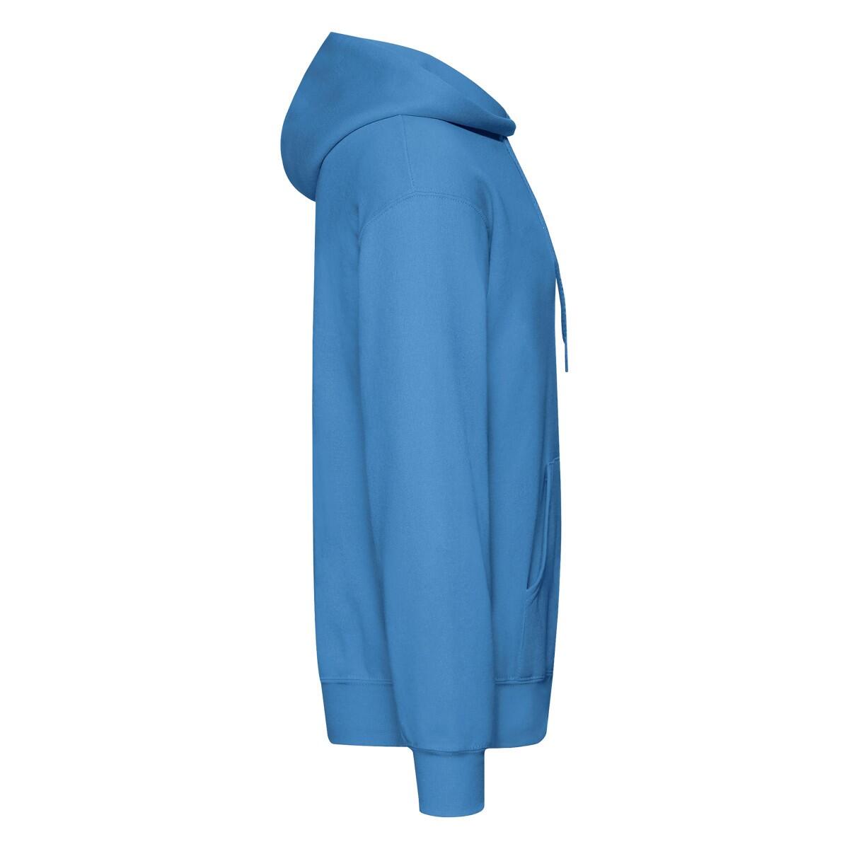 Klassieke herenhoodie (Azuurblauw) 3/3