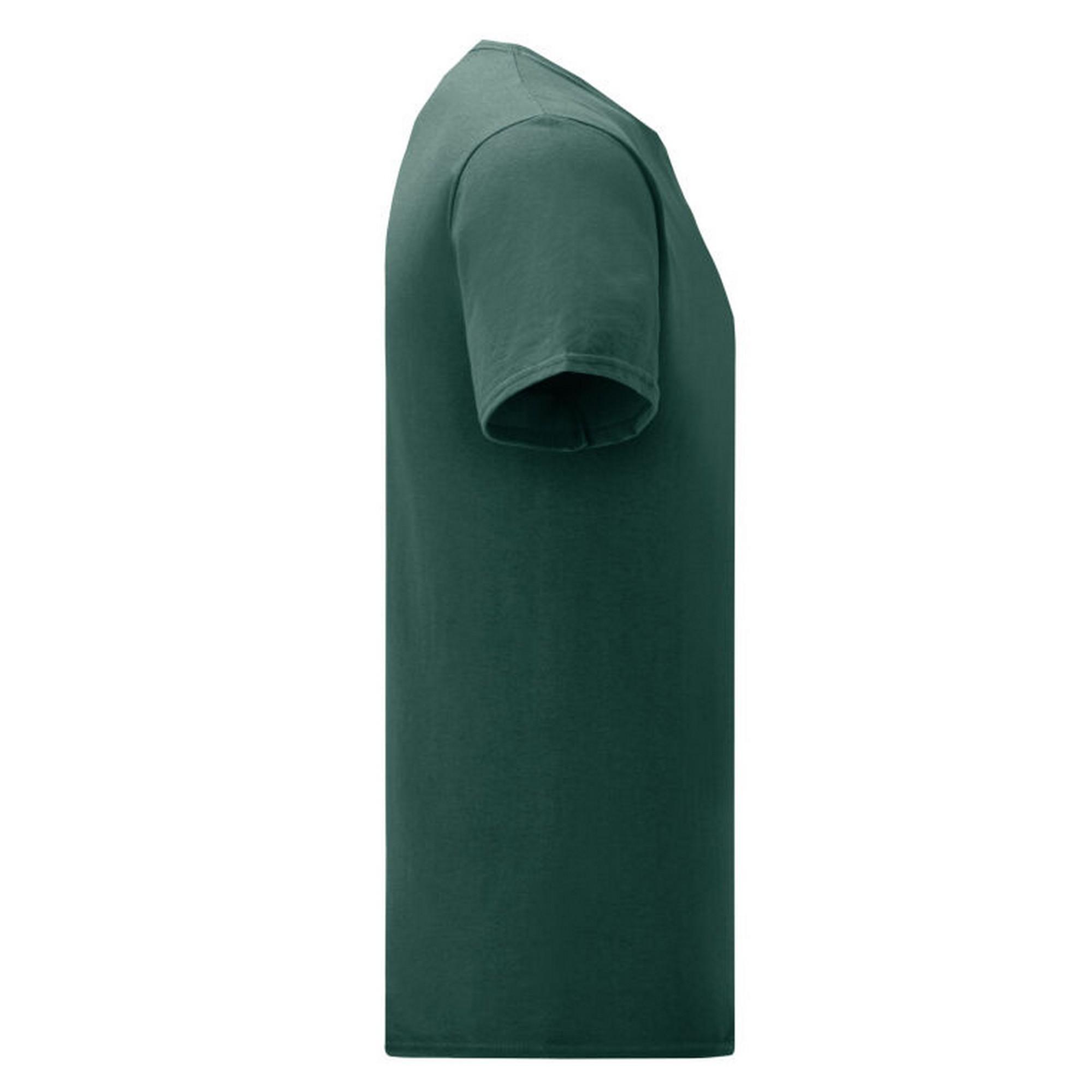 Maglietta Uomo Fruit Of The Loom Iconic 150 Verde Foresta 3/3