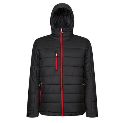Navigate" Jacke mit Kapuze für Herren Schwarz/Rot