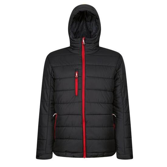 Navigate" Jacke mit Kapuze für Herren Schwarz/Rot