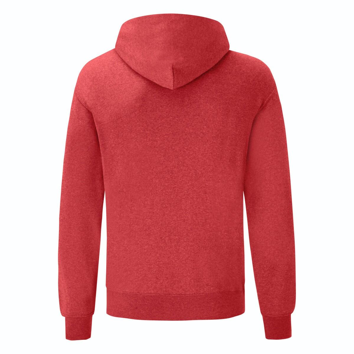 Felpa Con Cappuccio Uomo Fruit Of The Loom Classic Erica Rossa 2/3
