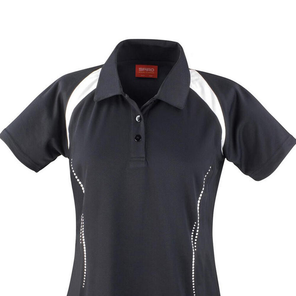 Polo TEAM SPIRIT Femme (Noir / Blanc) 2/2